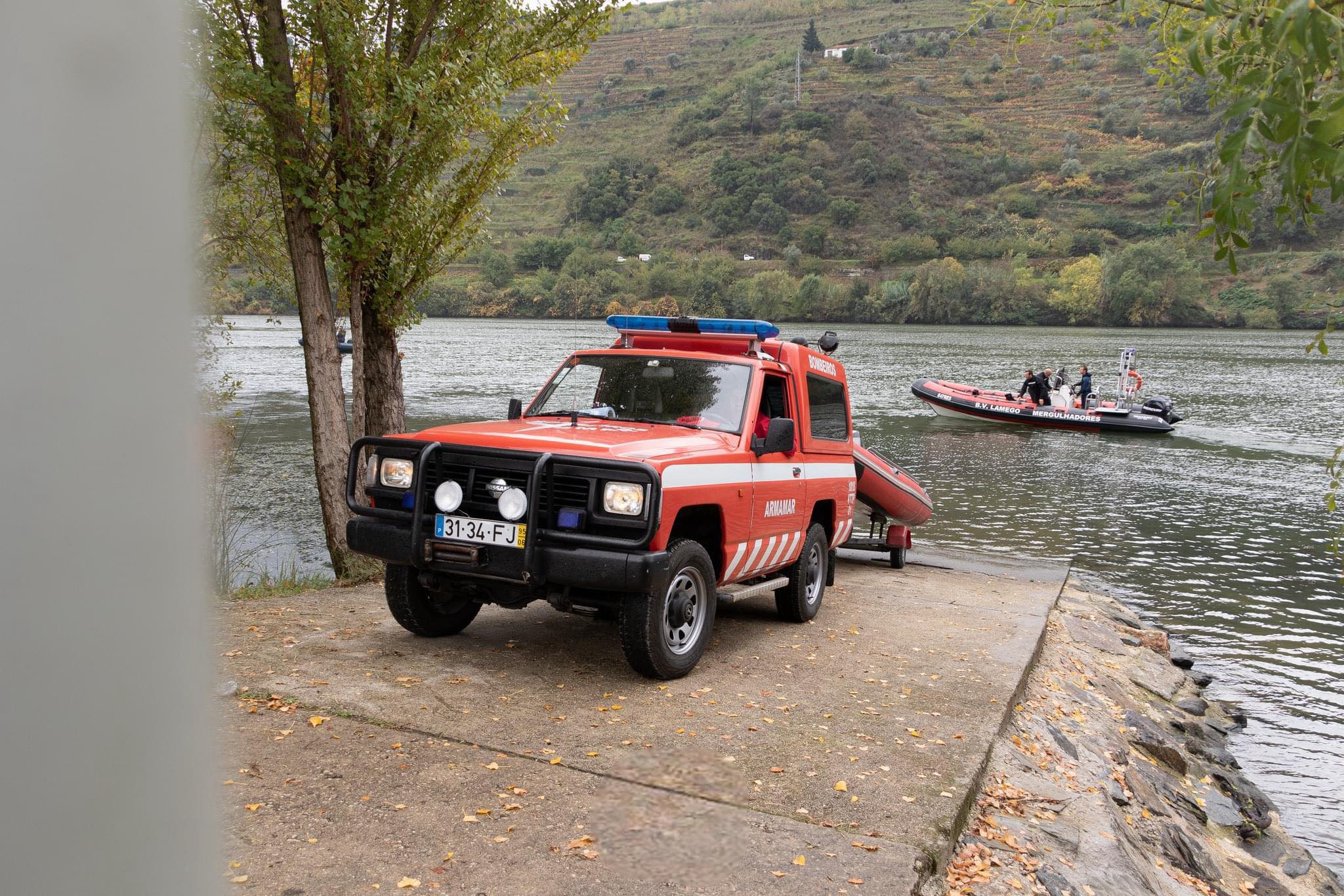 Uma pessoa desaparecida após ter sido arrastada por corrente no rio Balsemão em Lamego